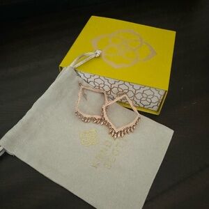 Kendra Scott rose gold Lacy fringe earrings